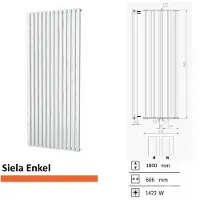 Boss & Wessing Handdoekradiator bws siela enkel 1800x606 mm