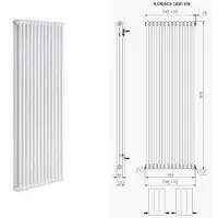 Boss & Wessing Designradiator bws floranca 1800x600 mm