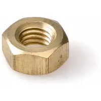 Hoenderdaal Zeskantmoer Messing Blank Sw-10 Din934 M6 | 250 stuks - 3511.20.00601