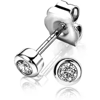 Zinzi ZIO1177 Oorbellen zilver met zirconia