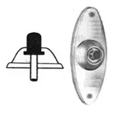 Asfra Deurbel 670 90mm Mechanisch Kap Verchr