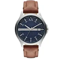 Armani Exchange Analoog horloge donkerblauw / bruin / zilver