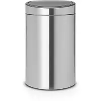 Brabantia Touch Bin Recycle 10 + 23 liter Matt Steel