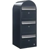 Bobi Brievenbus Trio 7016 i Donkergrijs
