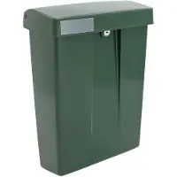 Intersteel Brievenbus met slot | (Kunststof, Groen)