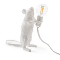 Seletti Mouse lamp standing - wit