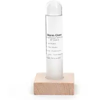 Adlibris - Storm Glass Tube With Beechwood Base (ST71)