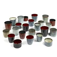 Serax Terres de Rêves beker conisch 250 ml ø 8,5 stoneware smokey blue-rust