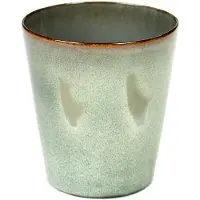 Serax Terres de Rêves beker conisch 250 ml ø 8,5 cm stoneware misty grey