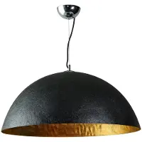 Expo ETH Mezzo Tondo hanglamp 70cm 1x E27 zwart/goud
