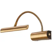 Brilliant Led leeslamp Curtis oud messing