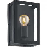 Eglo Alamonte 1 Wandlamp Buiten - E27 - 26 cm - Zwart