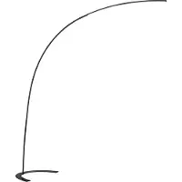 TRIO LED booglamp Shanghai zwart