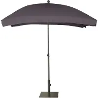 Platinum Stokparasol Aruba Volant Anthracite (200 x 130 cm)