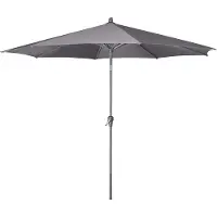 Platinum Riva stokparasol antraciet | Ø300cm ronde tuintafel