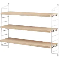 String Pocket boekenplank essen-wit essen-wit
