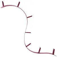 Kartell Bookworm Boekenplank 3.2 m | Wine Red