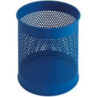 Huismerk Papierbak Geperforeerd Blauw 15L