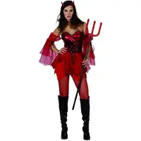 Vegaoo Duivel kostuum voor dames Halloween outfit