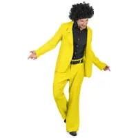 Vegaoo Geel disco kostuum voor heren