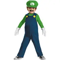 Disguise Nintendo Super Mario Brothers Luigi Jongens Peuterkostuum, Medium/3T-4T