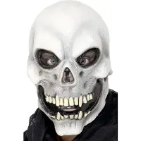 Smiffys Grijs skeletmasker voor volwassenen