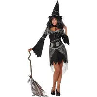 Atosa Cobweb Witch Costume Zwart M-L