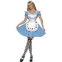 Vegaoo Sprookjesachtig Alice kostuum voor dames - Verkleedkleding - Large
