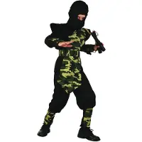 Vegaoo Ninja militair pak voor jongens - Verkleedkleding - 128/134