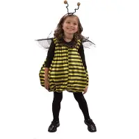 Vegaoo Bijenpak voor meisjes - Verkleedkleding - 98/104