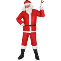Vegaoo Traditioneel kerstman pak voor volwassenen