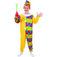 Vegaoo Veelkleurig clown kostuum voor kinderen