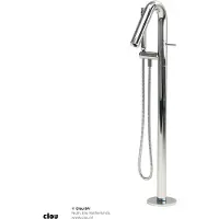 Clou Xo vrijstaande 1-gats badmengkraan met handdouche type 8 chroom