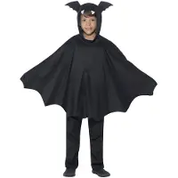 Vegaoo Vleermuizen cape | halloween kostuum (zwart)