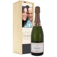 Yoursurprise Cava in bedrukte kist - Palau Semi-Seco (750ml)
