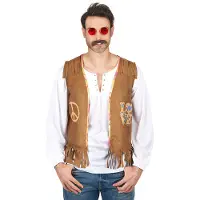 Vegaoo Hippie gilet voor mannen