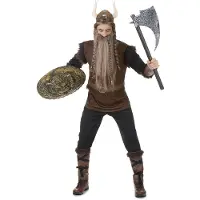 Vegaoo Bruin boze viking kostuum voor mannen