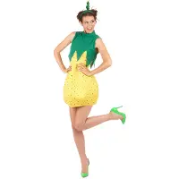 Vegaoo Ananas kostuum voor vrouwen