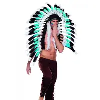 Coppens Headdress indian Snow wolf |