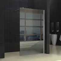 Wiesbaden Douchewand 10mm | Nano coating | Chroom | Inloopdouche (Alle maten)