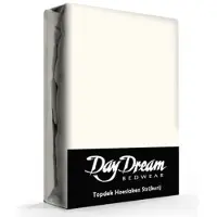 Day dream Topper hoeslaken - katoen - 180x200 cm - Ivoor