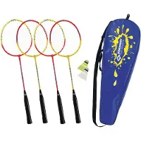 Schildkrot-Puppen Badminton Set Schildkröt 4 Spelers