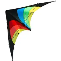 Elliot tweelijnsstuntkite Delta Stunt Rainbow 130 cm