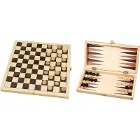 HOT Games Dam- en backgammonset - veldmaat 30mm - 29 x 14,5 x 4.5 cm