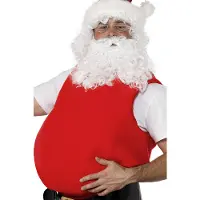 Smiffys Kerstmannen buik (rood)