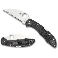 Spyderco Vouwmes Delica 4 Flat Wharncliffe Serrated