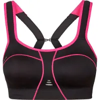 Purelime Gevulde Atletische BH - Zwart / Roze - 75D