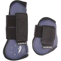 Horka Strass beenberschermerset (Kleur: blauw, Maat: S)