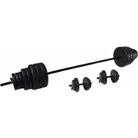 Tunturi Bar Set Zilver 50kg