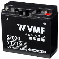 VMF PowerSport AGM 52020 / YTZ19-S / 519901017 accu (12V, 21Ah, 230A)